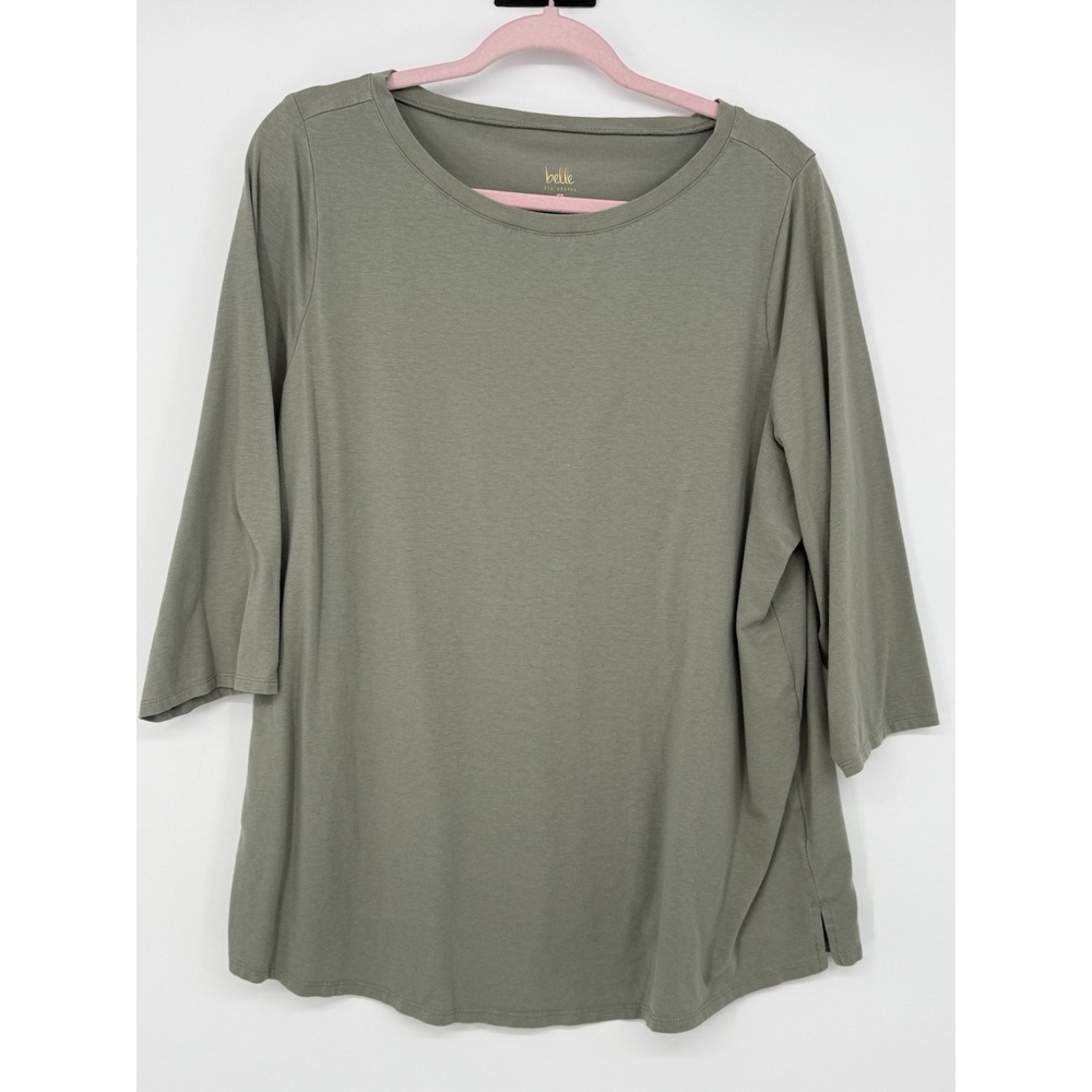 belle by Kim ravel Women's Top 3/4 Sleeve 1X